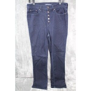 Women's Calvin Klein Repreve High Rise Straight Leg Fit Size 12/31 Blue Jeans